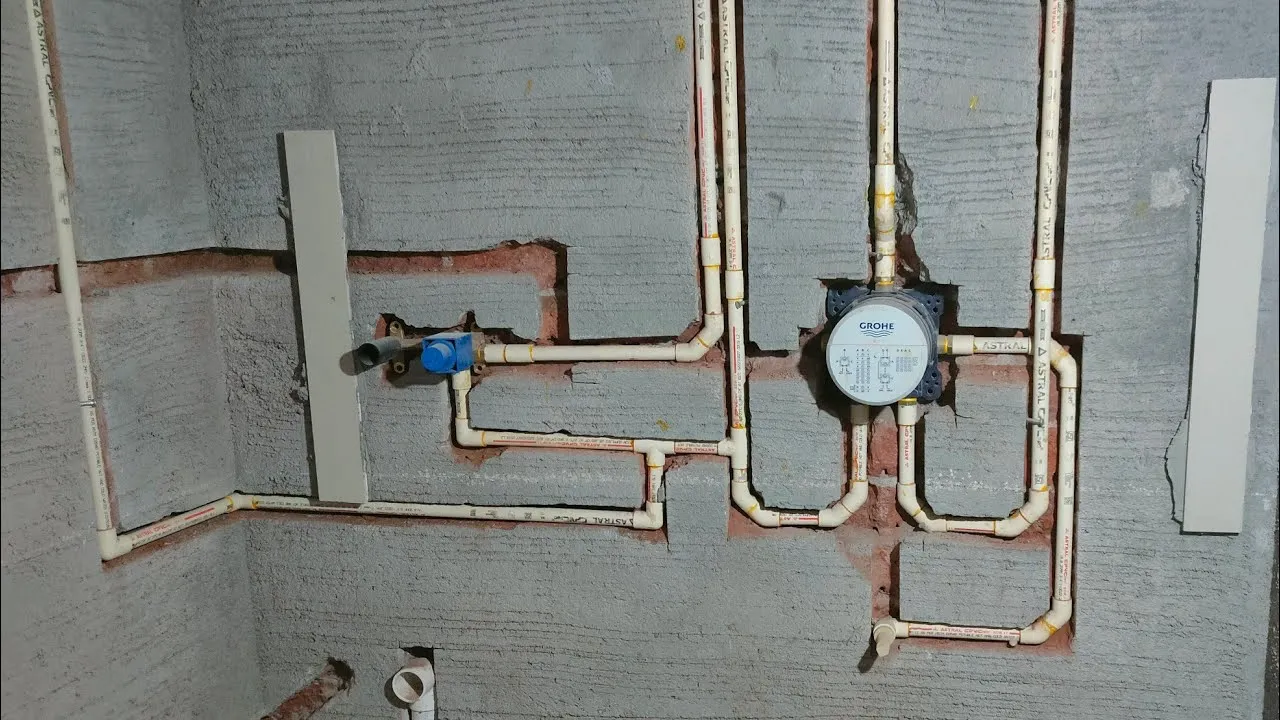 Concealed Plumbing Line Installation