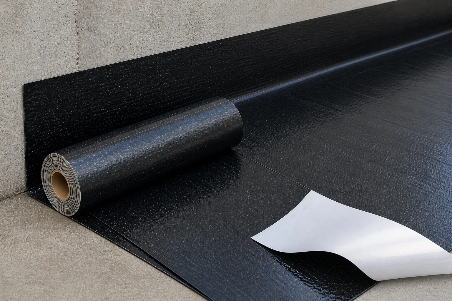 Self-Adhesive Membrane Waterproofing
